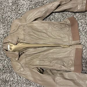 Brown vintage leather jacket
